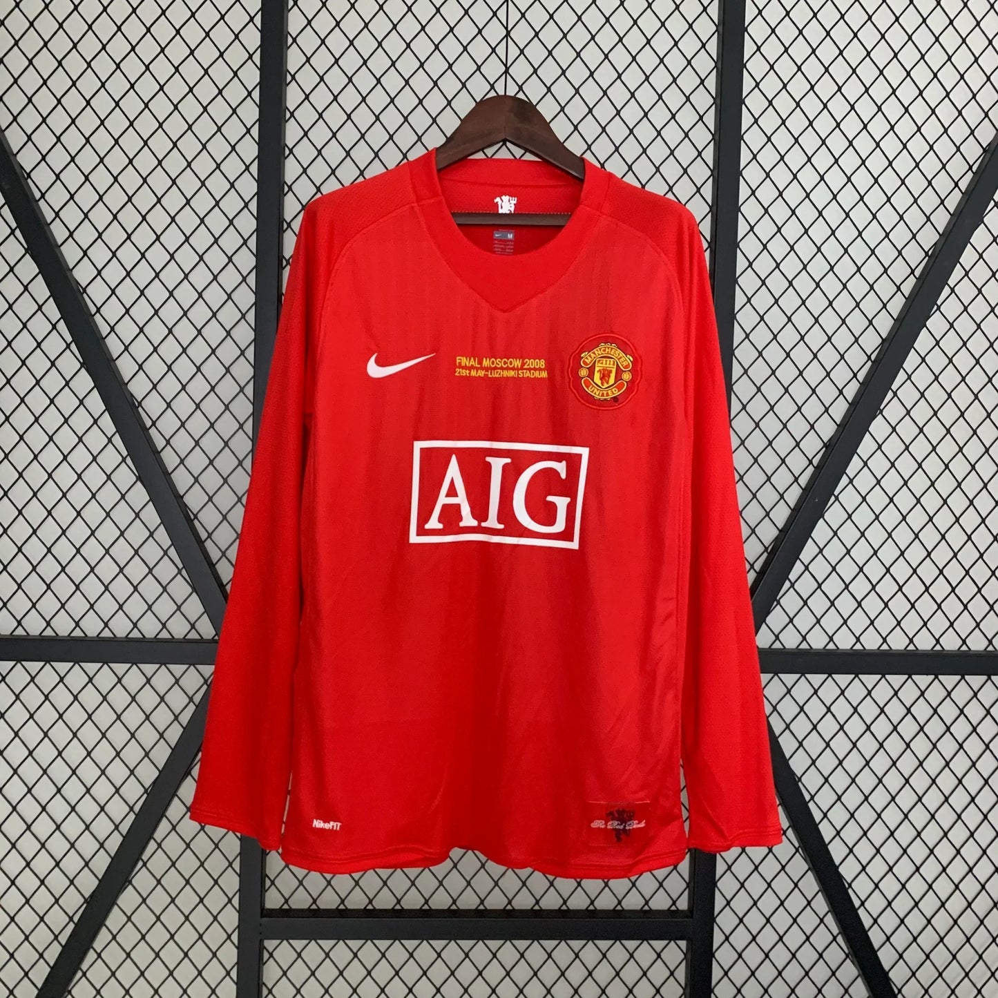 Manchester United Retro 2007-2008 Home Kit Long Sleeve