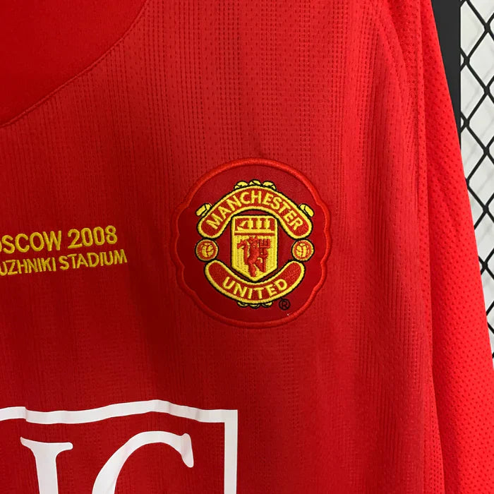 Manchester United Retro 2007-2008 Home Kit Long Sleeve