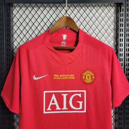 2007/2008 Retro Manchester United Home Champions League Kit