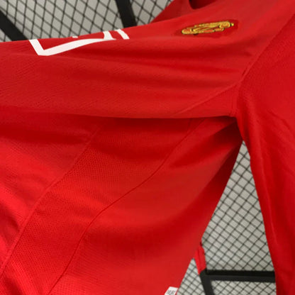 Manchester United Retro 2007-2008 Home Kit Long Sleeve