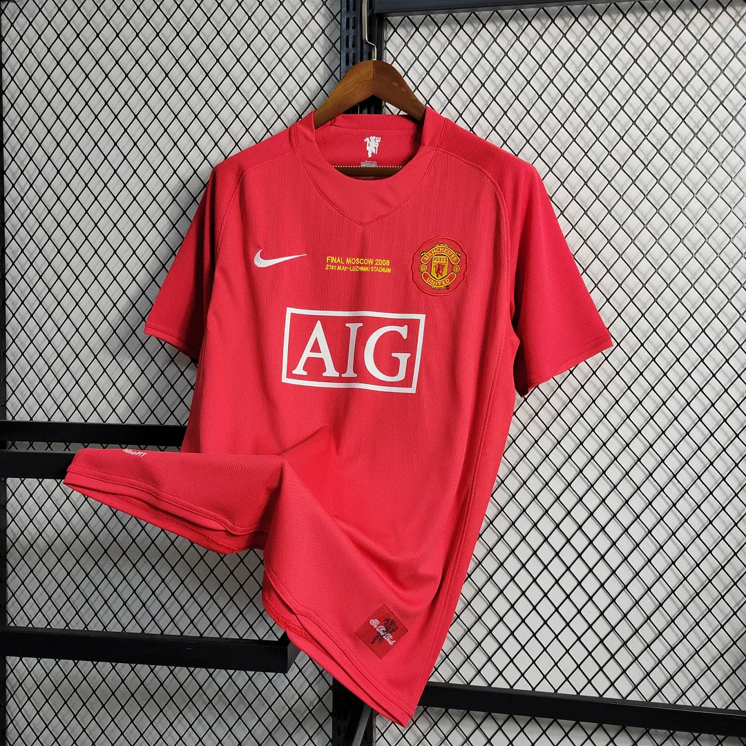 2007/2008 Retro Manchester United Home Champions League Kit