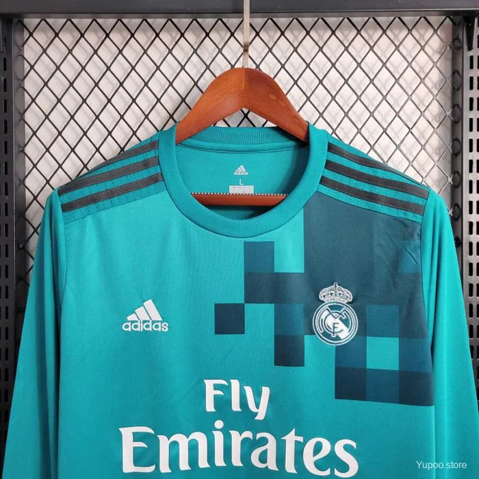 Real Madrid Retro 2017-2018 Third Kit Long Sleeve