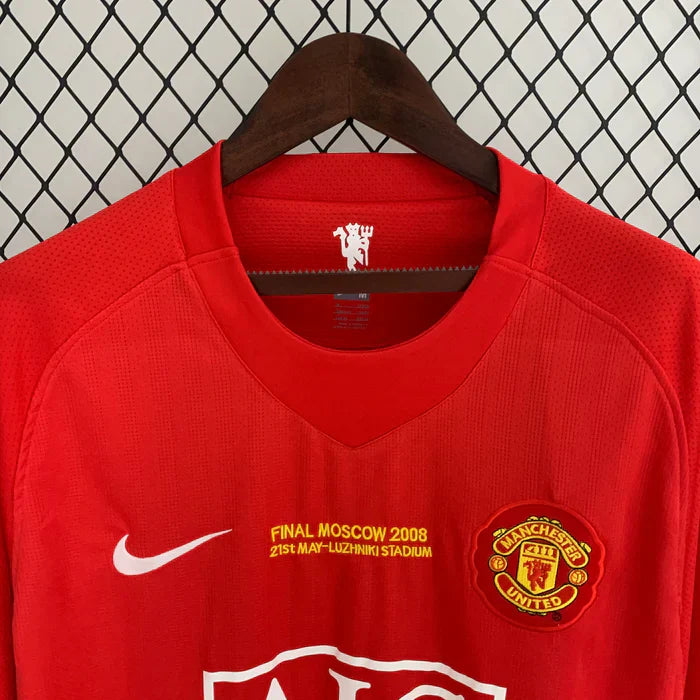 Manchester United Retro 2007-2008 Home Kit Long Sleeve