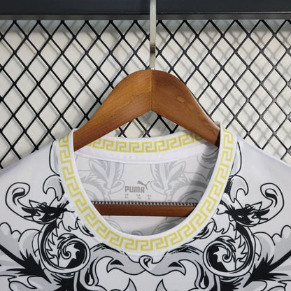 Italy "Versace" White Limited Jersey
